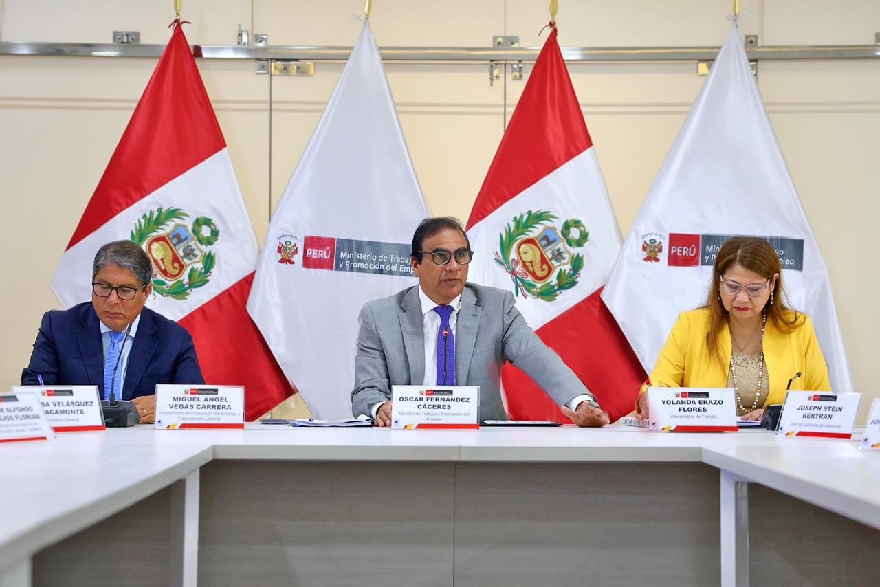 Ministro de Trabajo y Promoción del Empleo, Óscar Fernández Cáceres. Foto: MTPE