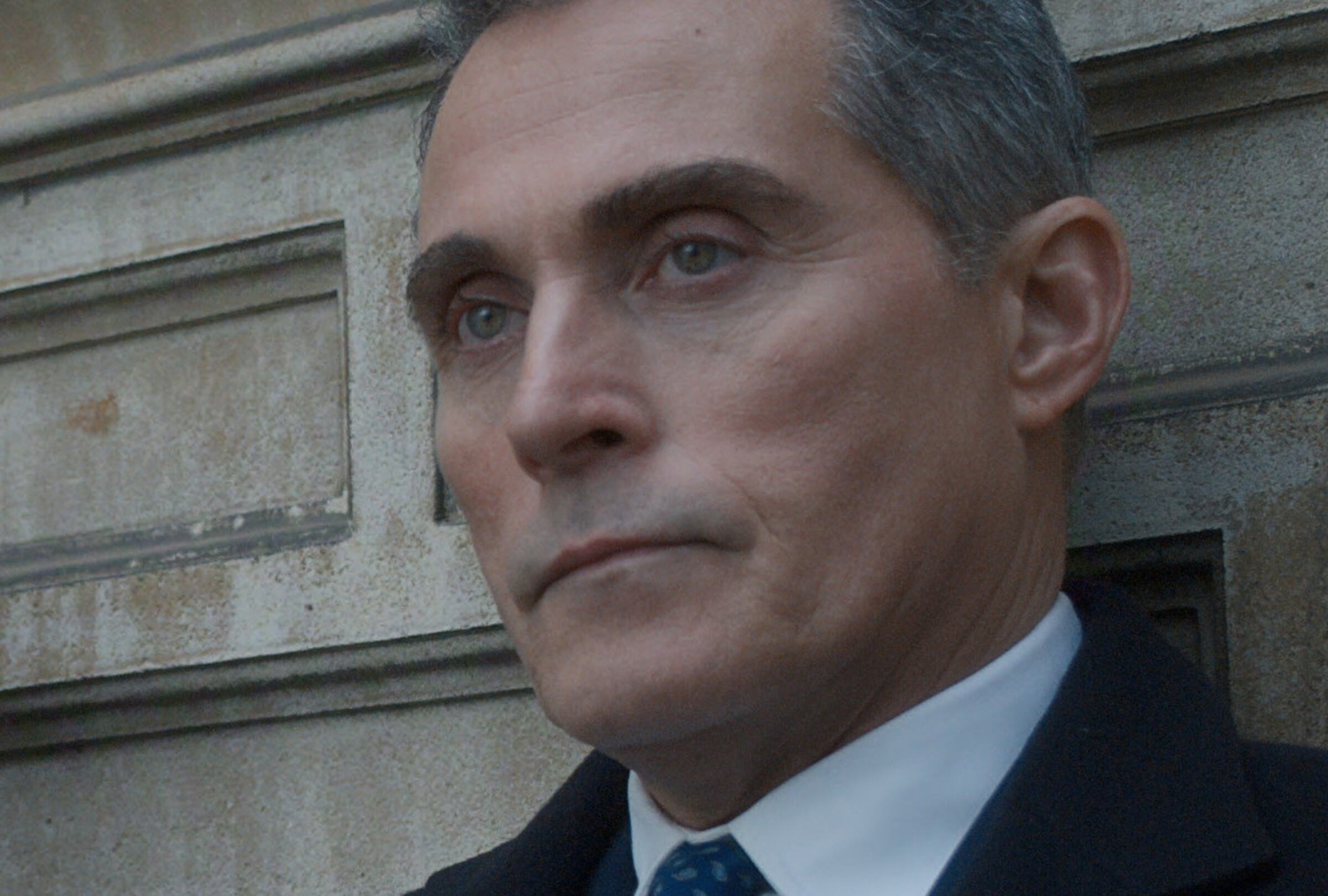 Rufus Sewell como Hal Wyler en una escena de la cuarta temporada de la serie "The Diplomat" (Foto: Netflix / Well Red Films)