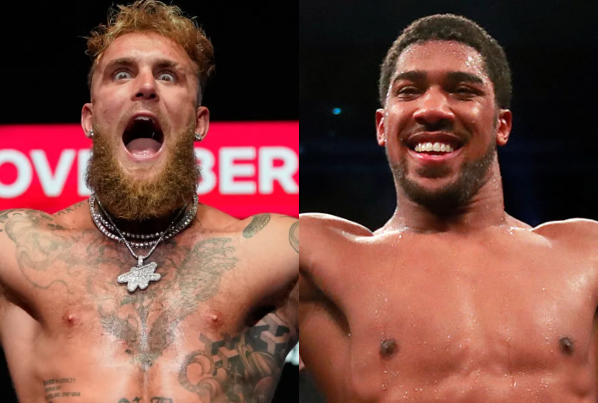 Jake Paul y Anthony Joshua se enfrentan este viernes 19 de diciembre en un evento de boxeo (Foto: Composición MAG)