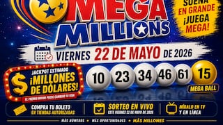 Números ganadores del Mega Millions, 22/05/2026: consulta los resultados del sorteo con jackpot de $296 millones