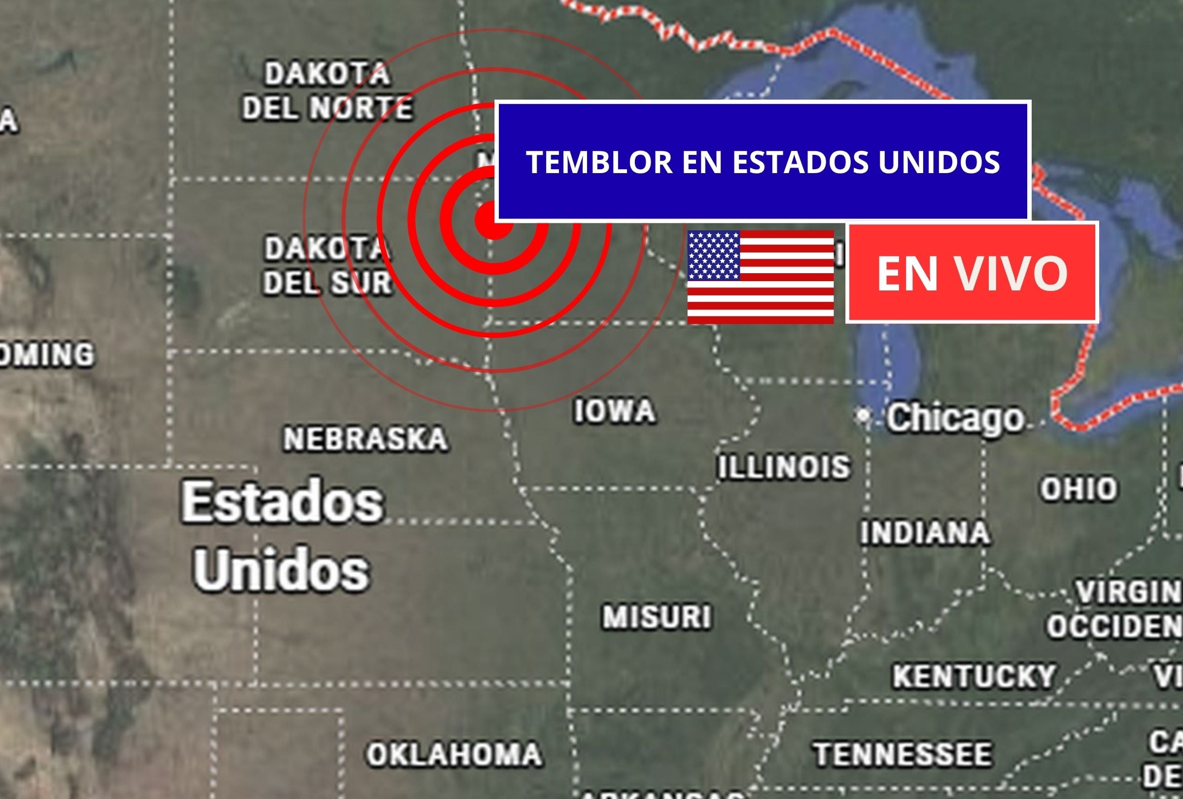 Sigue el reporte oficial del Servicio Geológico de Estados Unidos (USGS, por sus siglas en inglés) sobre los últimos temblores registrados en EE.UU. hoy, 29 de septiembre de 2026. (Imagen creada con foto de Google Maps para Gestión Mix)