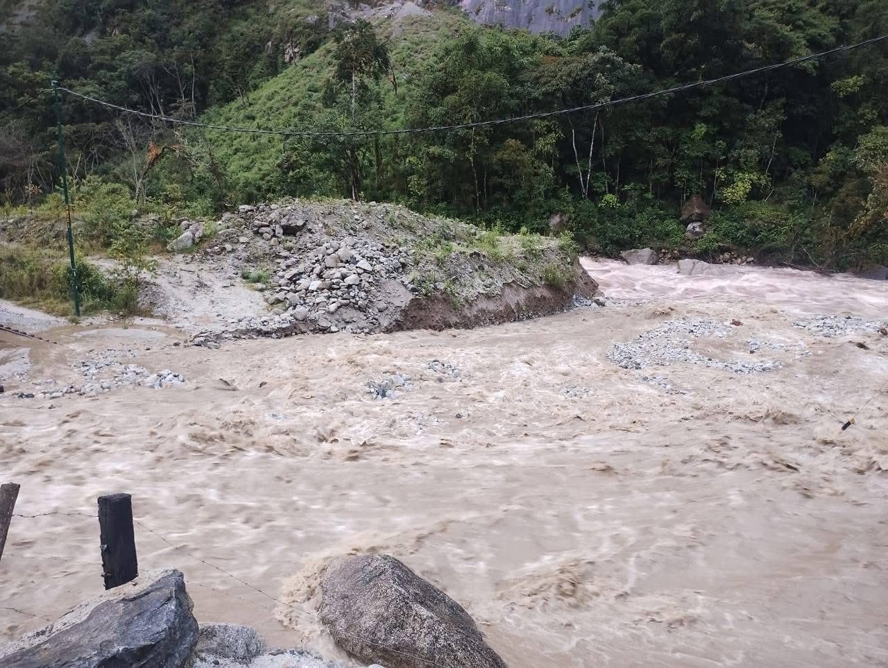 Cierre total del acceso amazónico a Machu Picchu debido a huaico. (Foto: Difusión)