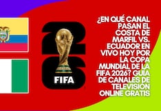 ¿En qué canal pasan el Costa de Marfil vs. Ecuador EN VIVO hoy por la Copa Mundial de la FIFA 2026? Guía de canales de televisión online gratis