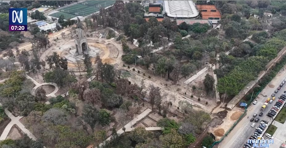 Obras inconclusas en el Campo de Marte terminan con resolución de contrato. Foto: Captura / Canal N