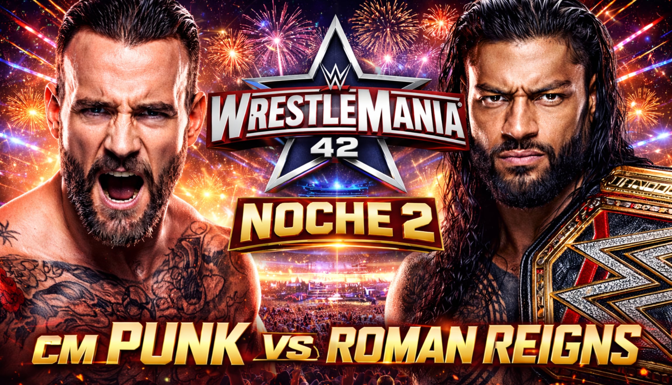 Revisa a qué hora inicia y por qué canales ver WWE Wrestlemania 2026, de este domingo 19 de abril, desde el Allegiant Stadium de Las Vegas, Nevada. (Foto: Imagen creada por Gestión Mix utilizando la IA de Gemini)