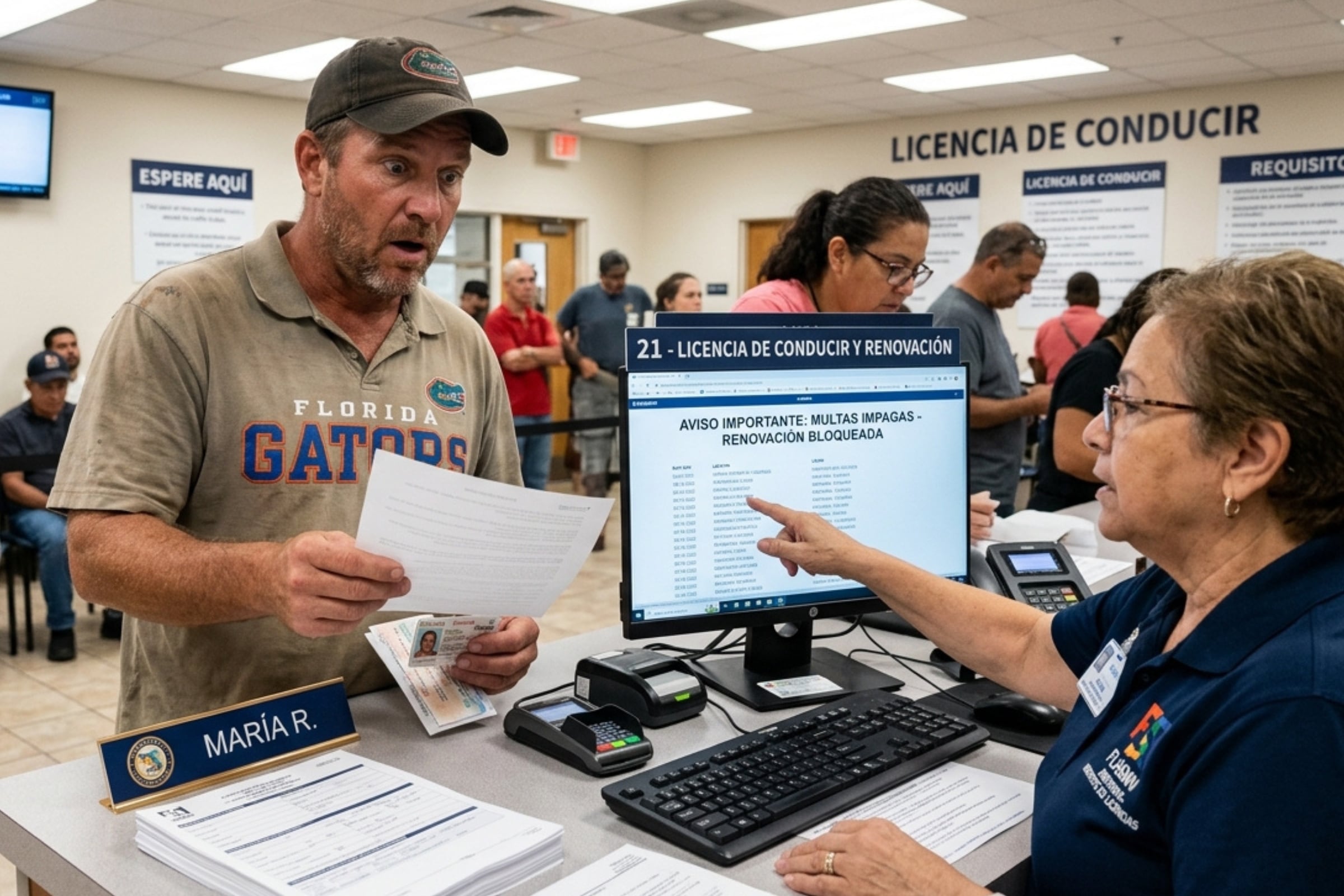 Contar con multas impagas suele complicar cualquier trámite vehicular en el estado mencionado. (Crédito: Imagen referencial creada por El Comercio MAG usando la IA de Gemini / Imagen no válida legalmente, solo usada con fines educativos)