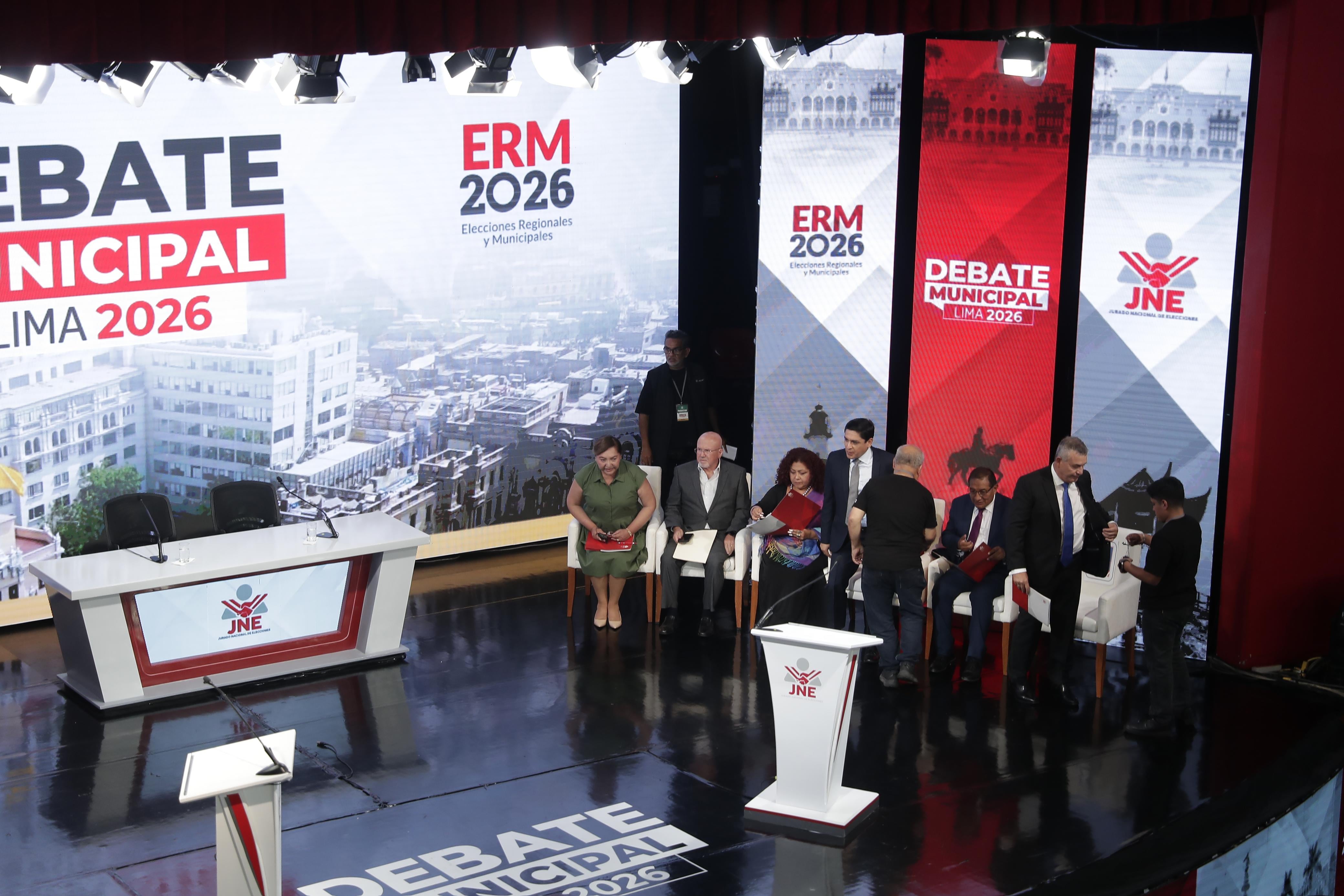 El JNE dispuso que el debate electoral para los candidatos a la alcaldía de Lima Metropolitana se desarrolle en dos jornadas. Foto: GEC