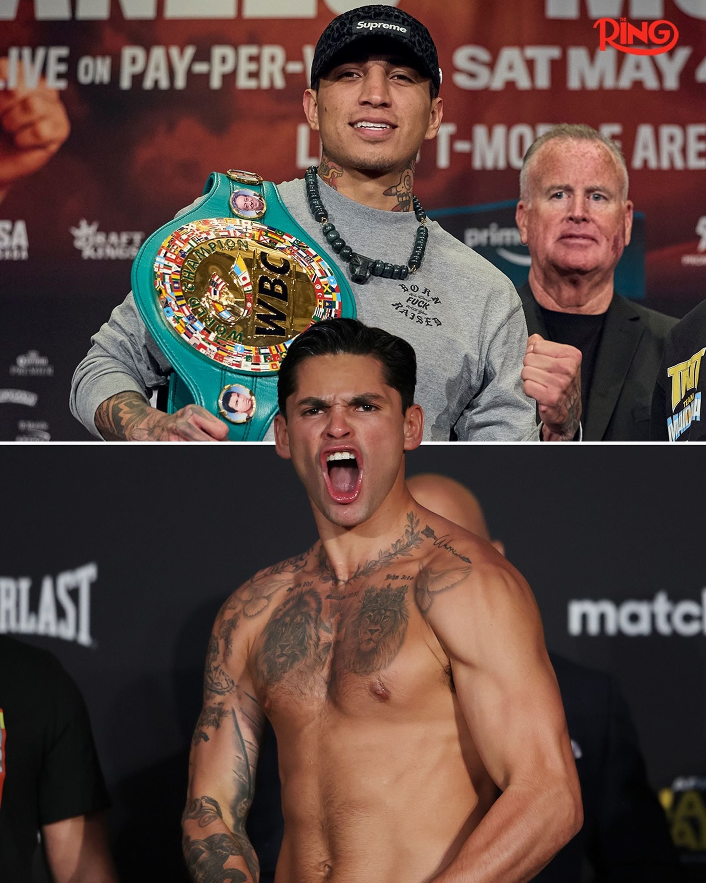 Ryan García y Mario Barrios prometen emocionar a todos con su enfrentamiento. (Foto: @ringmagazine / @daznboxing / @goldenboy / Instagram)