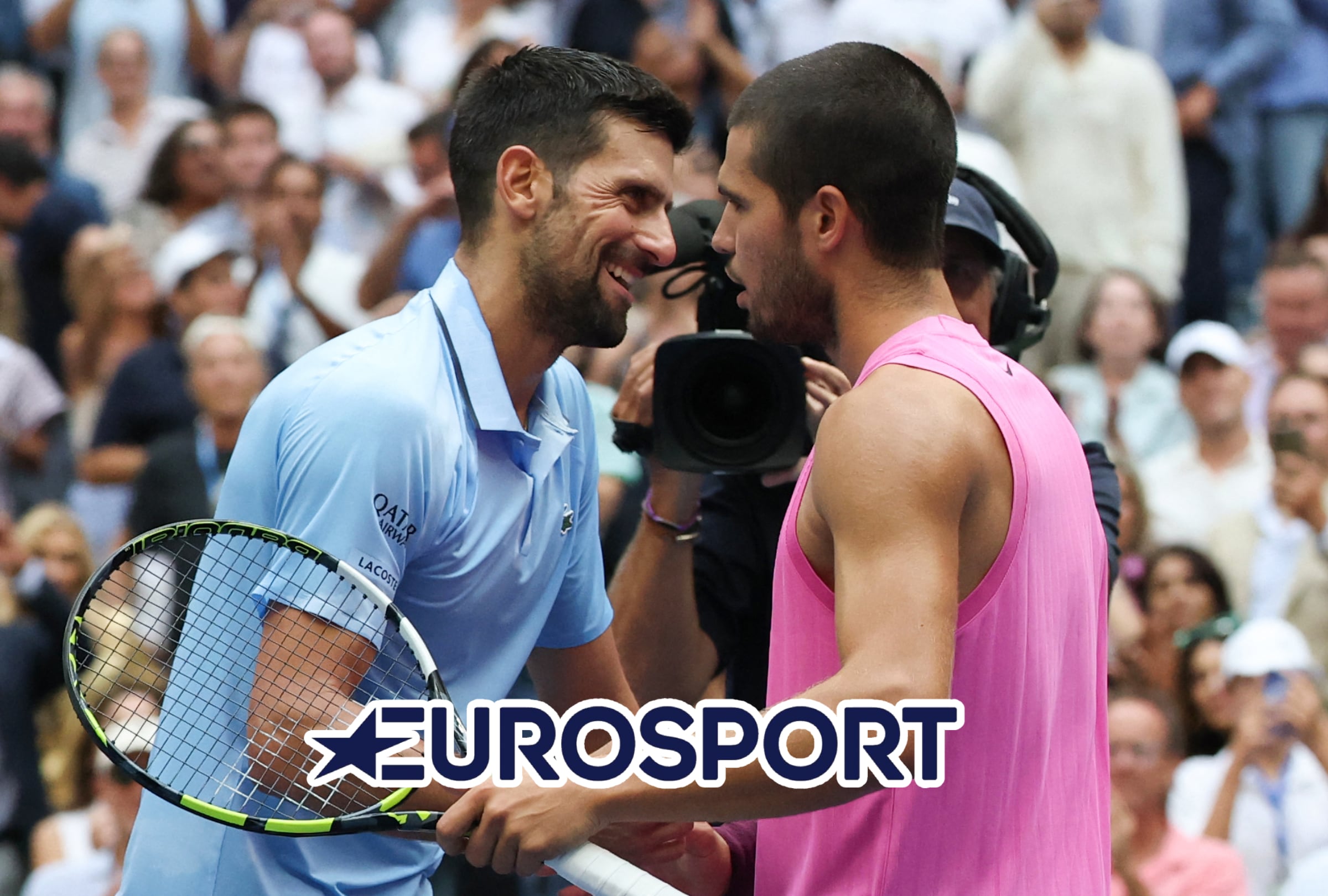 MELBOURNE (AUSTRALIA), 01/02/2026.- Cobertura oficial de HBO Max y Eurosport EN DIRECTO ONLINE para ver el juego entre Carlos Alcaraz y Novak Djokovic por la final del Abierto de Australia 2026. FOTO DE TIMOTHY A. CLARY PARA AFP