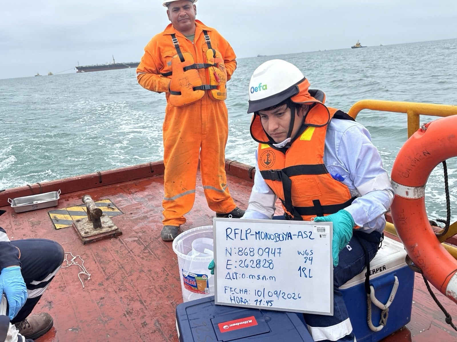 Autoridades supervisaron el Terminal Monoboya N.° 4 de la Refinería La Pampilla de Repsol. Foto: OEFA Perú