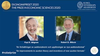 Premio Nobel de Economía 2020 fue entregado a Paul Milgrom y Robert Wilson | VIDEO