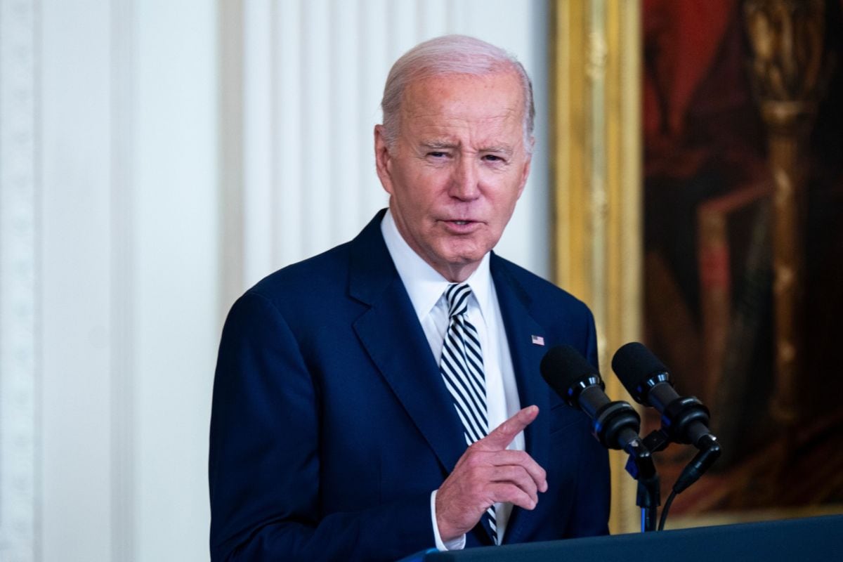 El presidente estadounidense Joe Biden habla durante un evento en la Sala este de la Casa Blanca en Washington, DC, EE.UU., el lunes 30 de octubre de 2023.