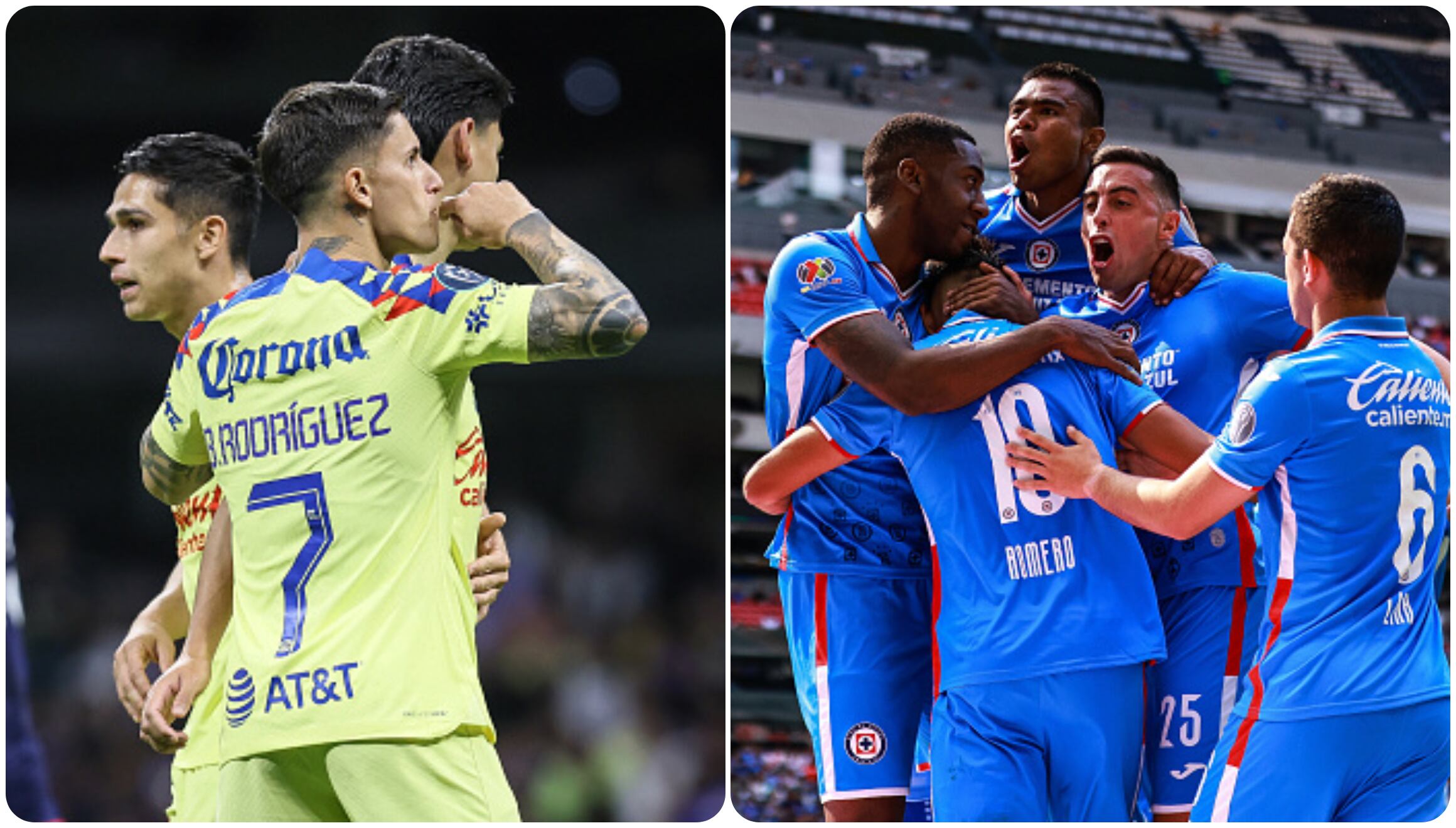 América y Cruz Azul se miden por la ida de cuartos de final de la Concachampions 2025 el martes 1 de abril. (Foto: Getty Images)