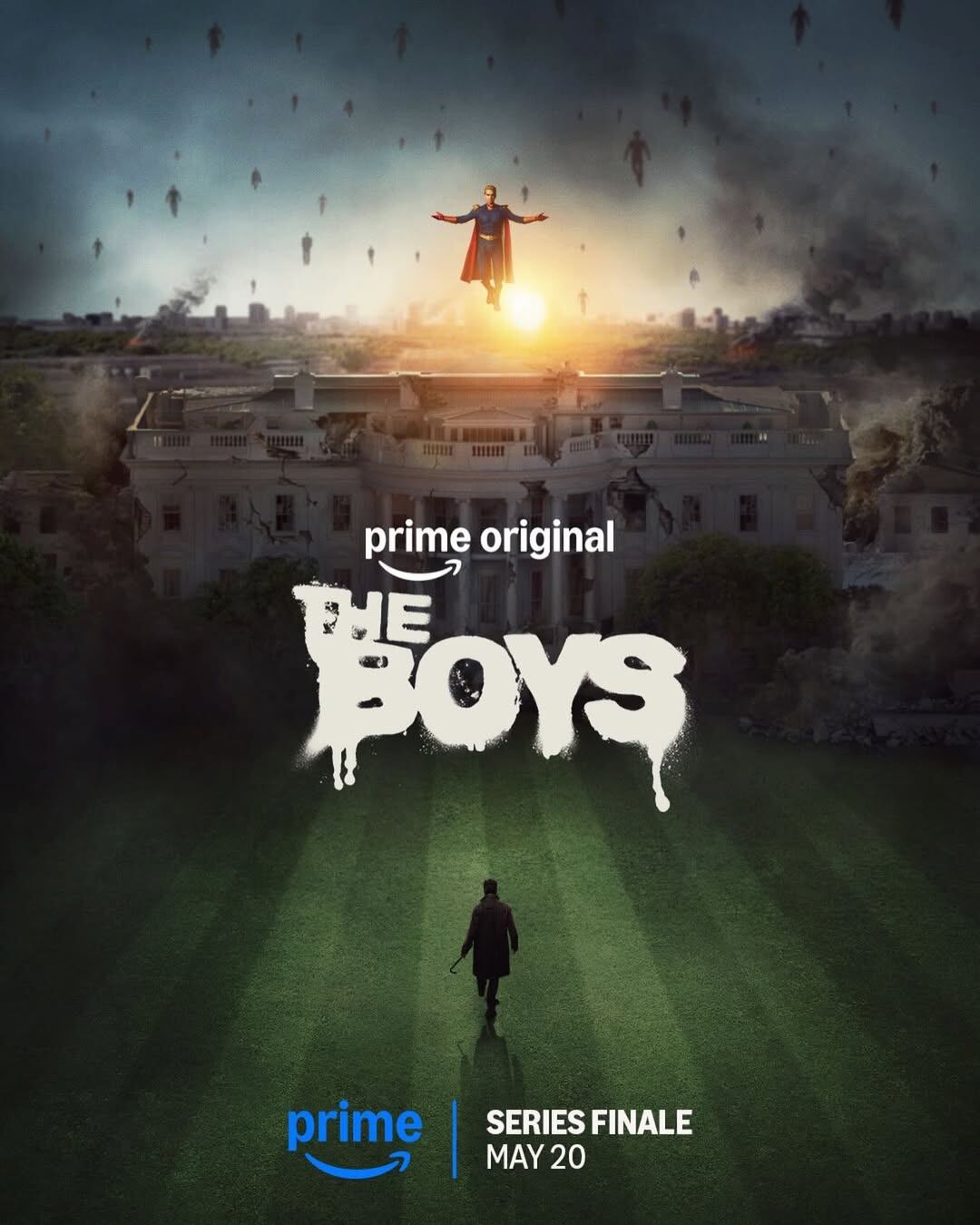 El póster del episodio final de "The Boys" plantea la última gran batalla de la serie: Homelander vs. William "Billy" Butcher (Foto: Amazon MGM Studios)