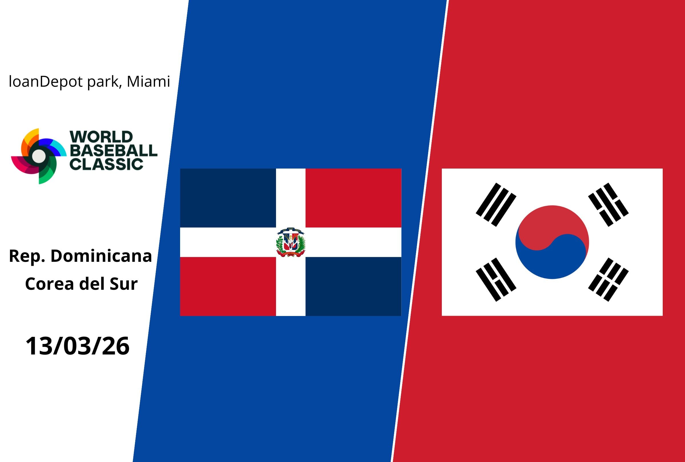 Conoce los horarios por región, qué canales de TV y dónde ver streaming online el juego entre República Dominicana vs. Corea del Sur. (Foto: Composición Mag)
