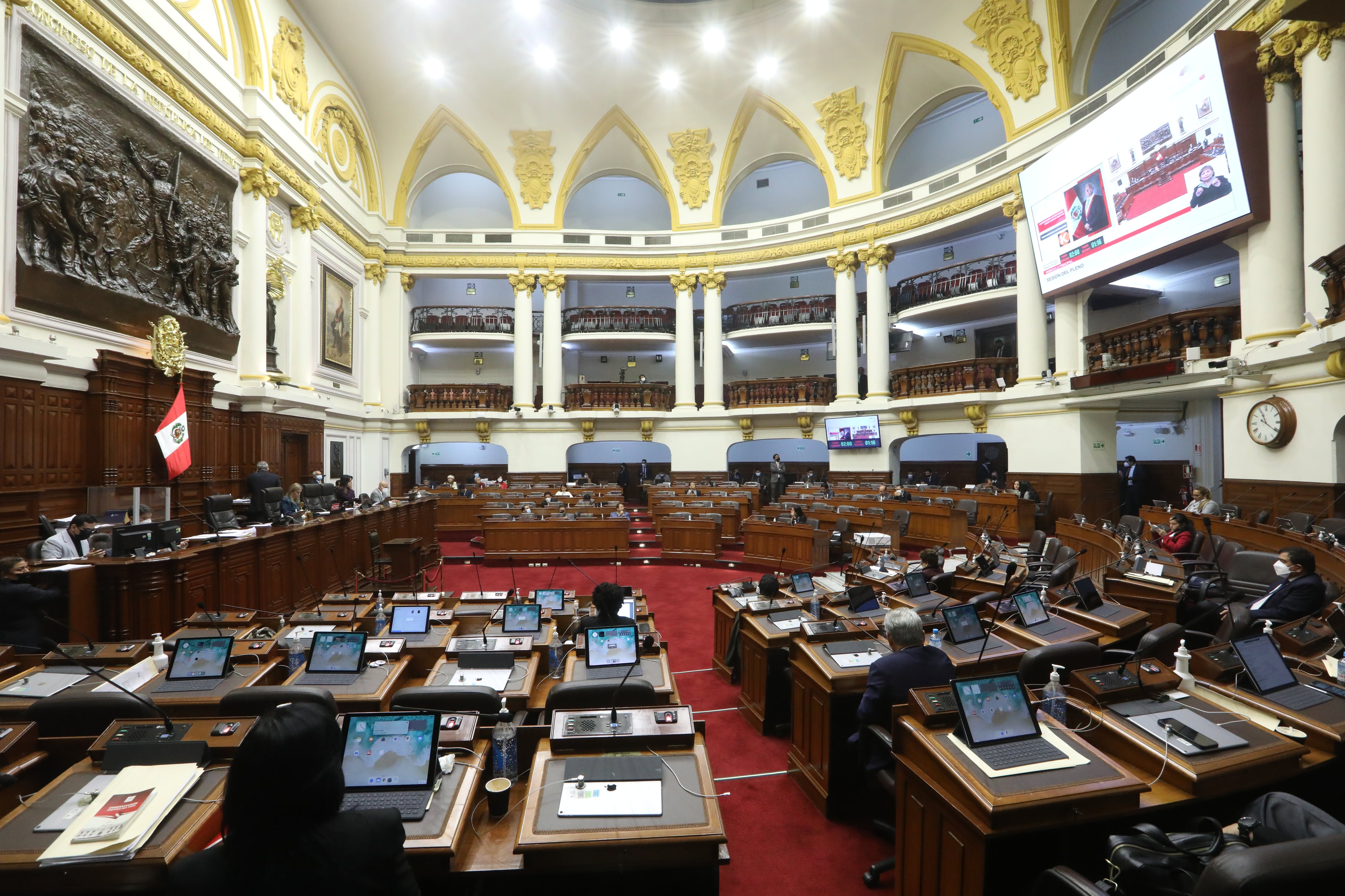 Pleno del Parlamento.