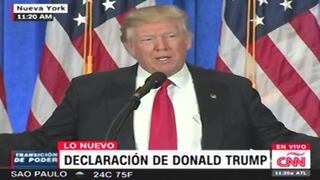 Donald Trump: "Grandes fábricas se van a construir aquí y no en otros países"