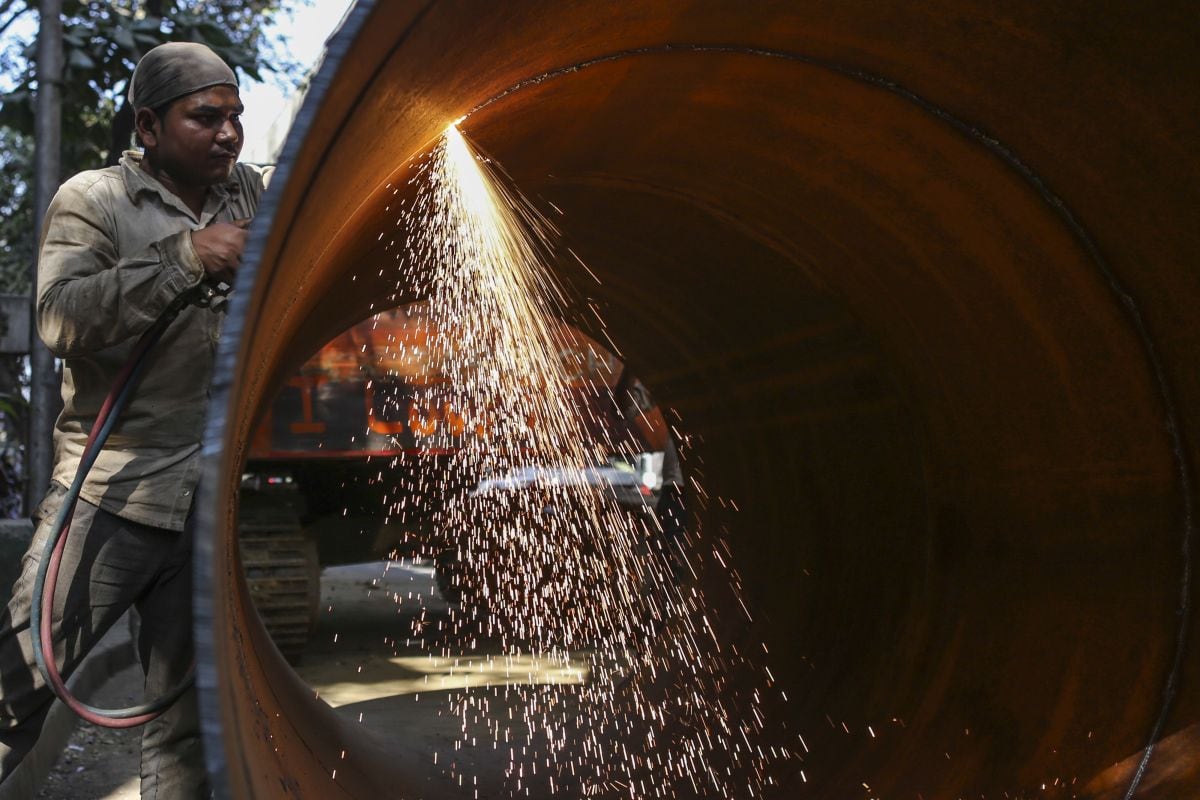 Una obra en construcción en la zona de Parel, Bombay. Fotógrafo: Dhiraj Singh/Bloomberg