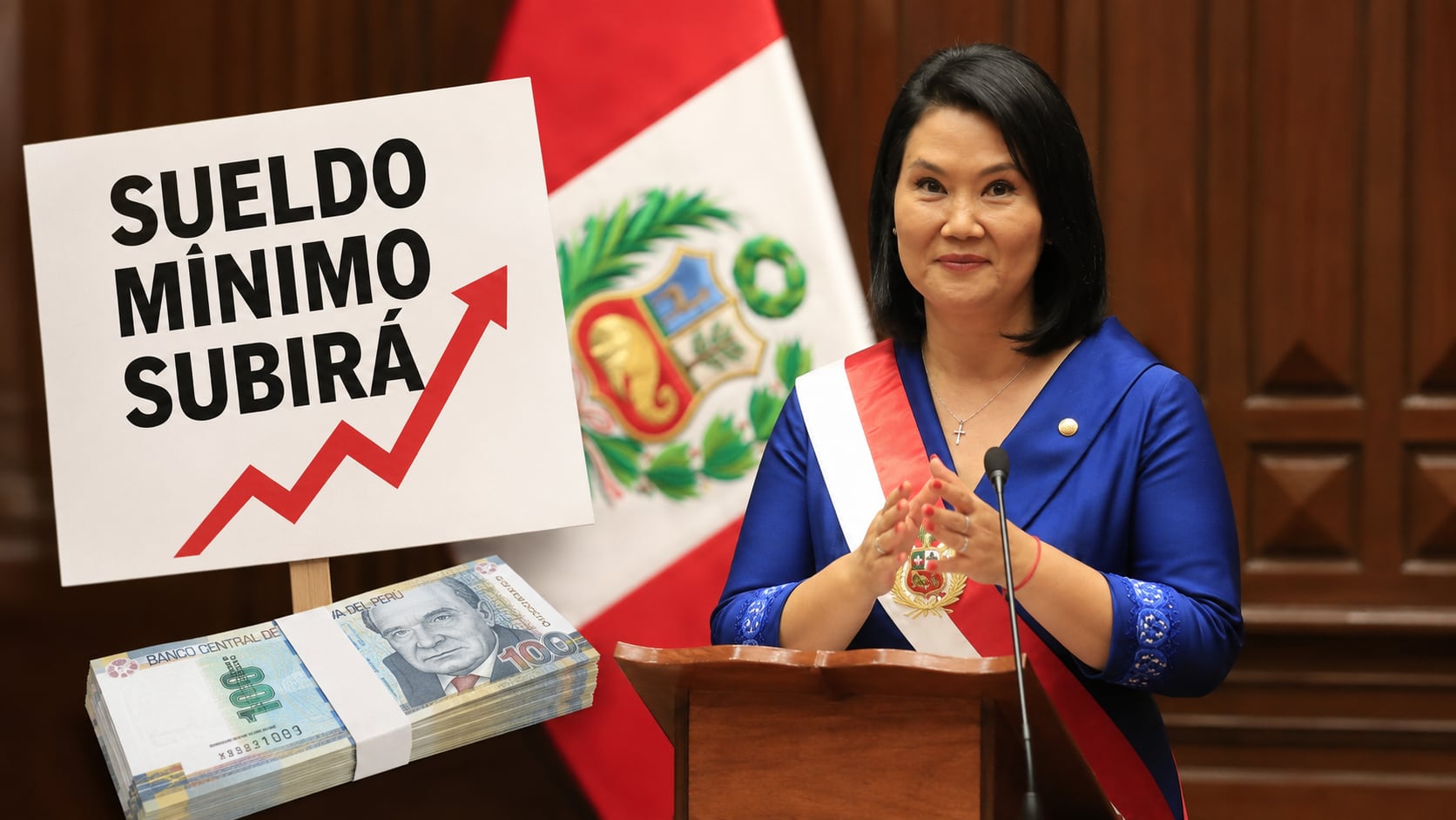 En los últimos años, para incrementar el sueldo mínimo, no se ha utilizado la fórmula que planteó el Consejo Nacional del Trabajo. Fotocomposición: ChatGPT, Alessandro Azurín, Diario Gestión.