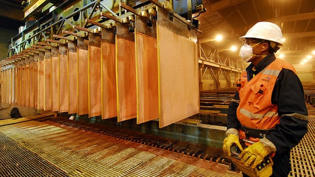 Producción de cobre cayó por tercera vez en el año 