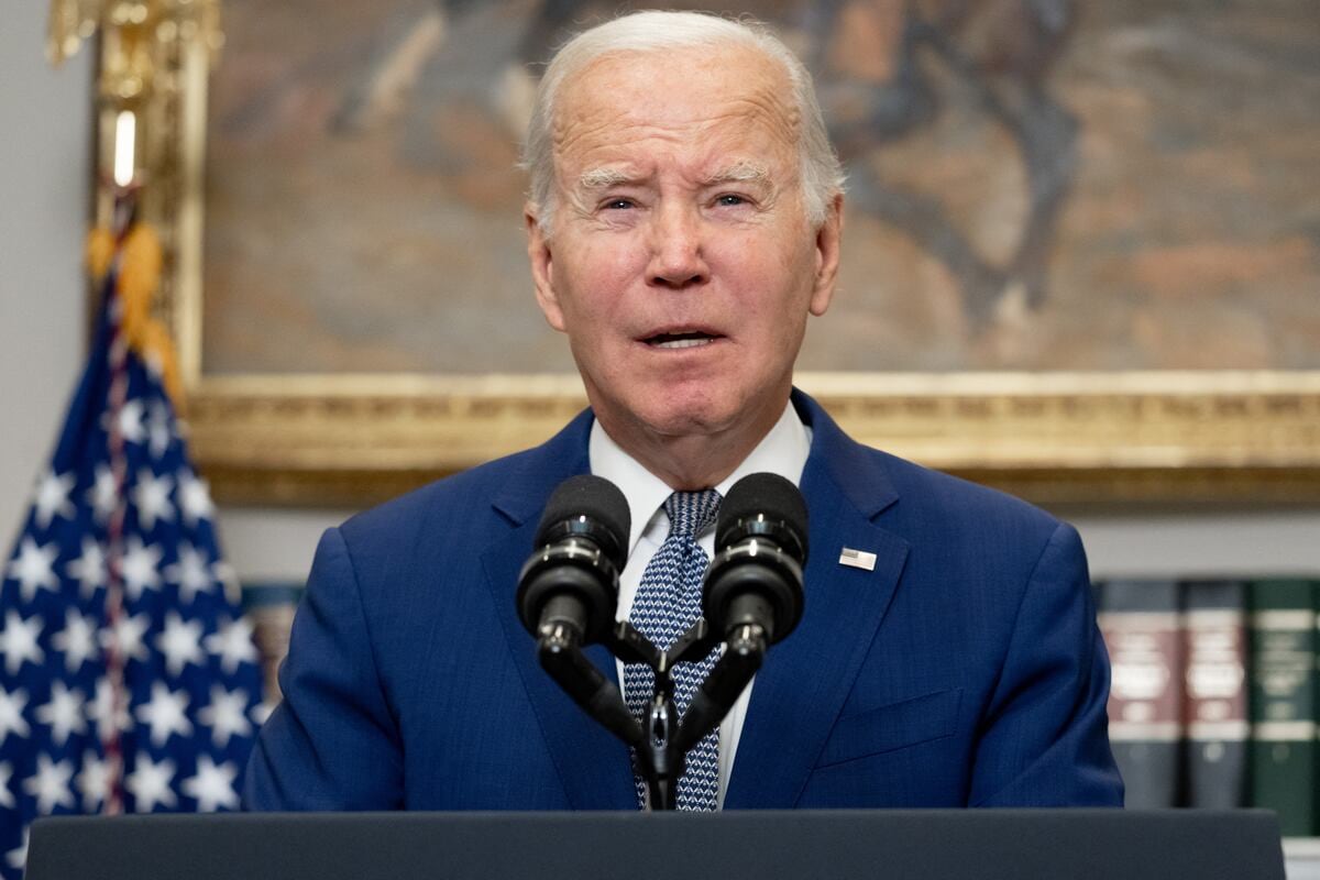 El presidente estadounidense Joe Biden ofrece "todos los medios de apoyo" a Israel.(Foto de SAÚL LOEB / AFP)