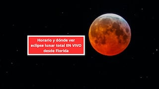 ▷ Horario y cómo ver el eclipse lunar total EN VIVO desde Florida este 3 de marzo 2026