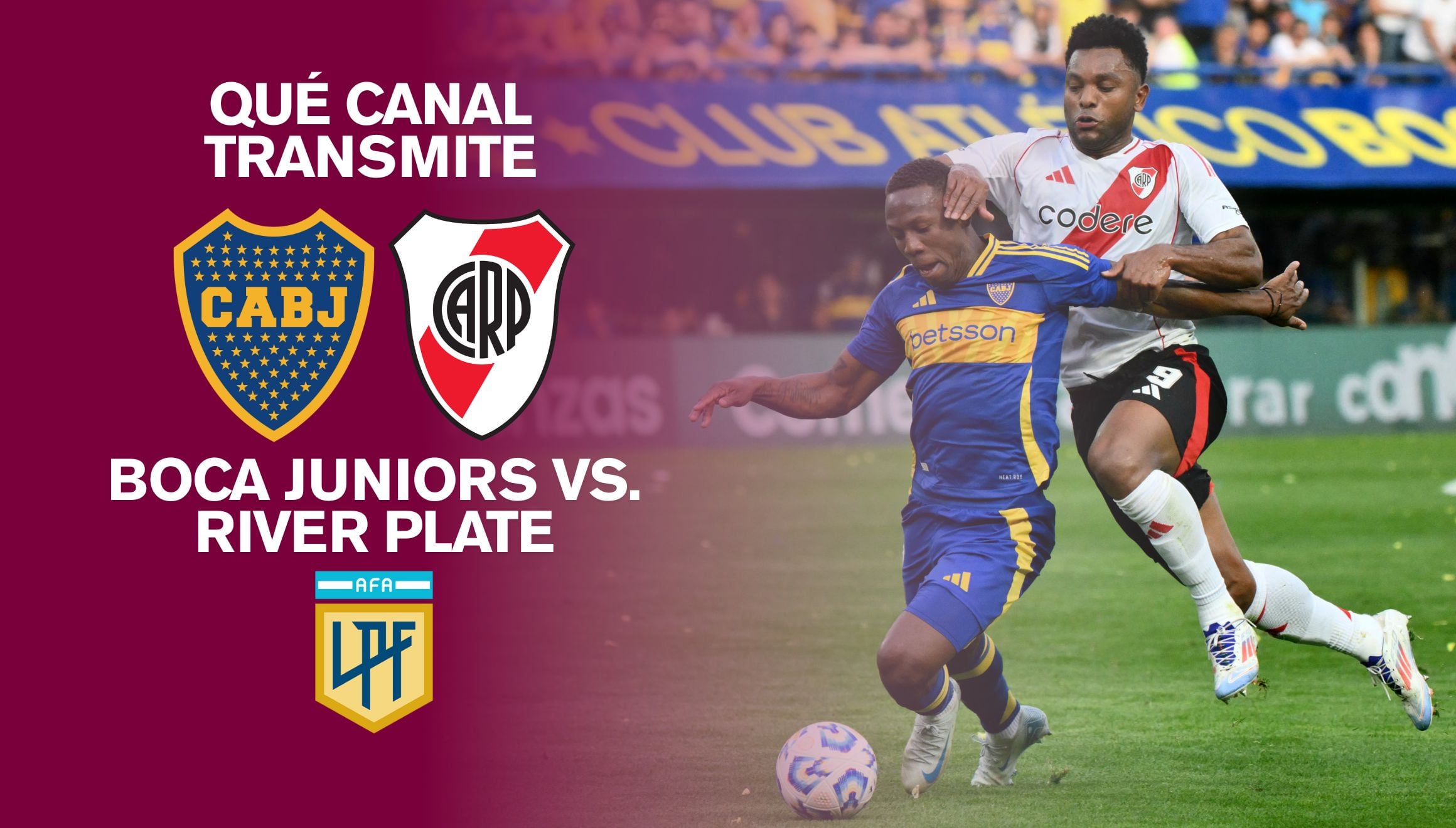 River Plate y Boca Juniors protagonizan una nueva edición del Superclásico. Descubre qué canal transmite el partido en vivo desde Argentina, México y USA. | Crédito: Luis Robayo / AFP / Composición Gestión Mix