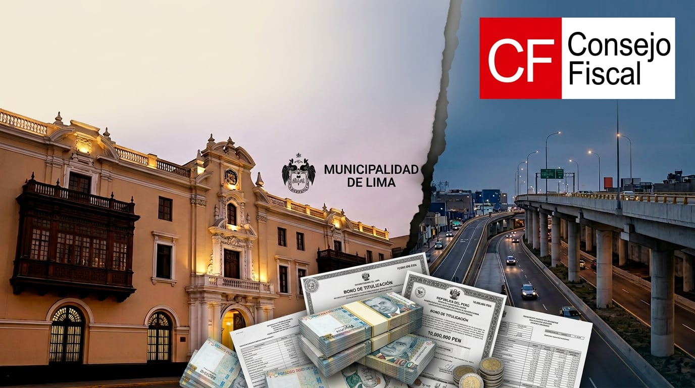 Alonso Segura, presidente de CF, señaló a Gestión que su entidad “ha contado la historia fielmente, sin engaños” respecto a las consecuencias del endeudamiento de la MML. Fotocomposición: Perplexity, Alessandro Azurín, Diario Gestión.