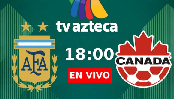 El partido entre Argentina vs. Canadá por la fecha 1 del grupo A de la Copa América 2024 fue televisado en México por la señal de TV Azteca 7. (Foto: TV Azteca)