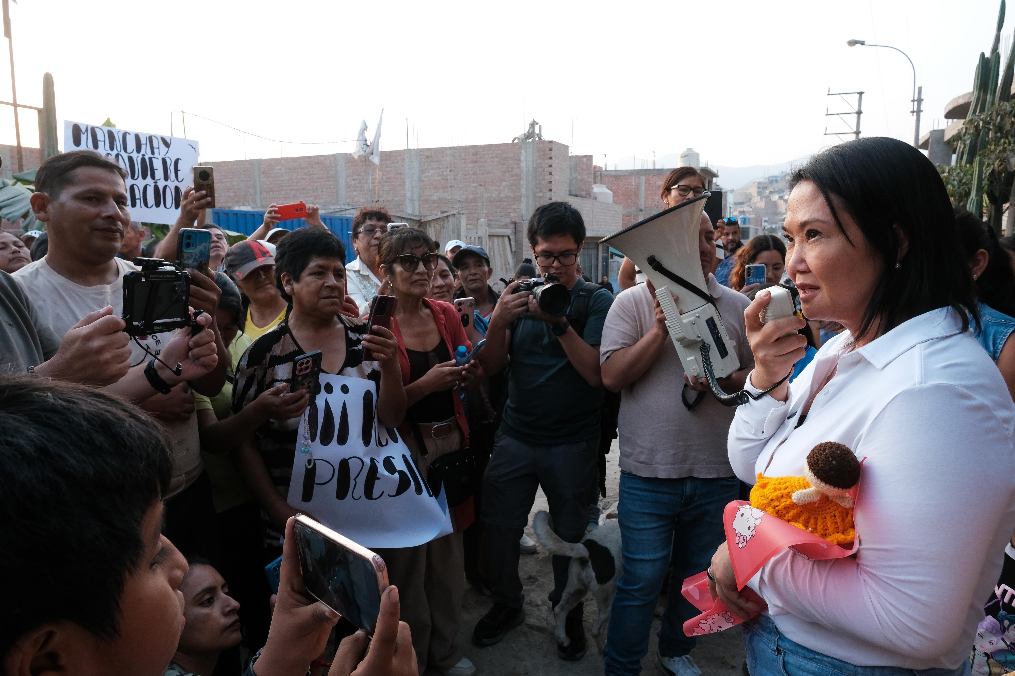 La lideresa de Fuerza Popular indicó que esperará que el JNE oficialice los resultados para definir las condiciones de los debates de segunda vuelta. Foto: Fuerza Popular
