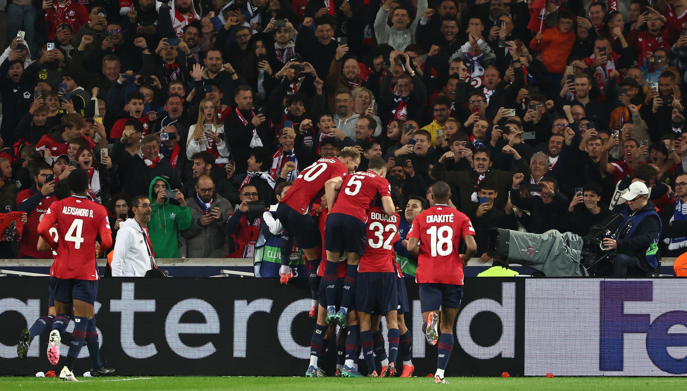 Con un gol de Jonathan David, Lille derrotó 1-0 a Real Madrid y se tumba a uno de los favoritos en la Champions League. (Foto: AFP)