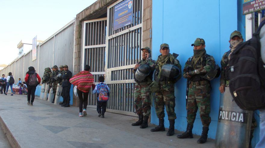 El fiscal de prevención del delito de Cusco, Eduardo Poblete, aseguró que el Ministerio Público está verificando el ausentismo de los docentes (Foto: Miguel Neyra)