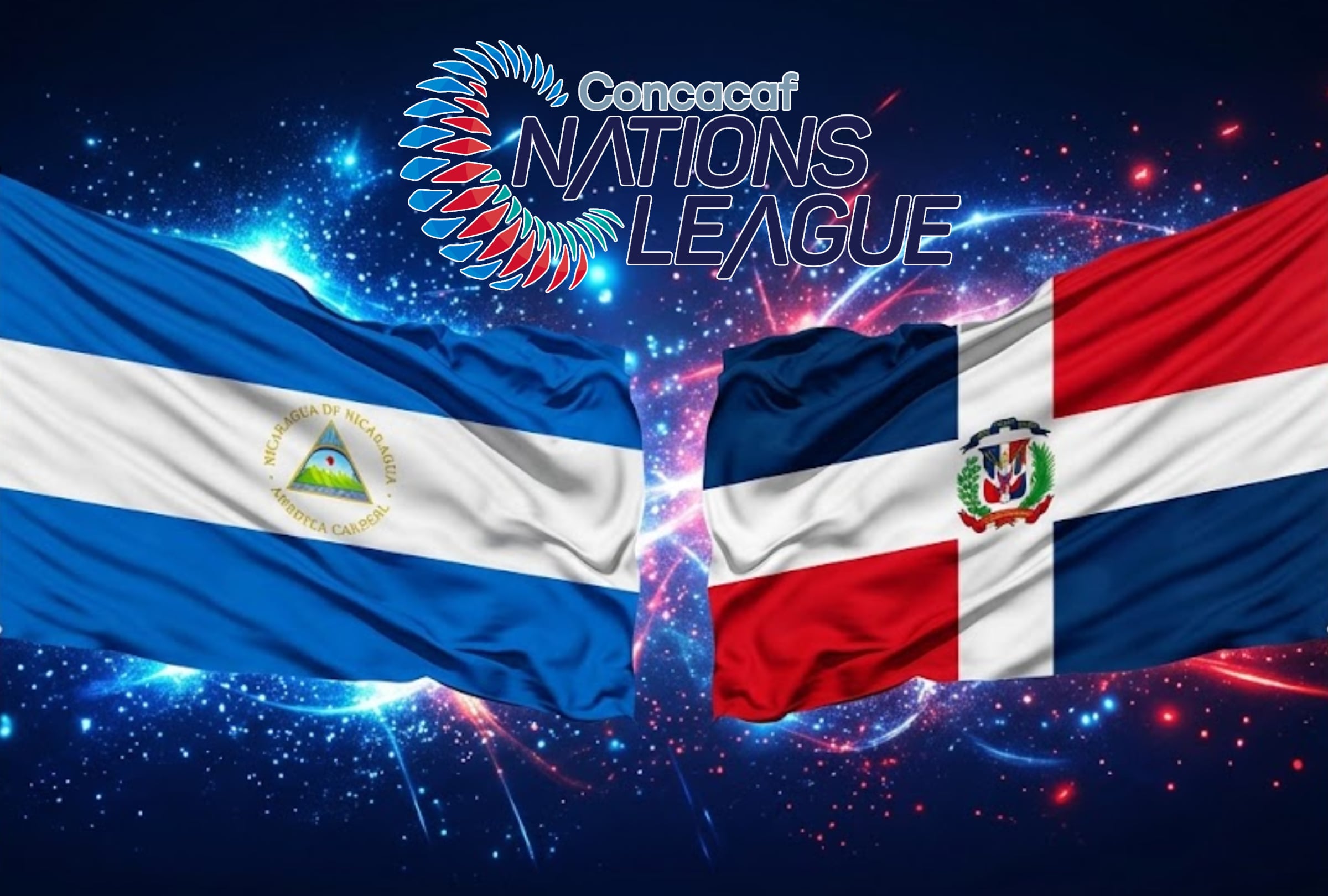 Revisa los horarios y canales de TV para ver EN VIVO el partido entre Nicaragua vs. República Dominicana que se realizará hoy por la Concacaf Nations League 2026. FOTO: Imagen creada por la IA de Gemini.