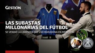 Camiseta de Maradona: descubre los objetos de futbolistas que también fueron subastados