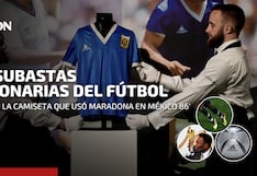 Camiseta de Maradona: descubre los objetos de futbolistas que también fueron subastados