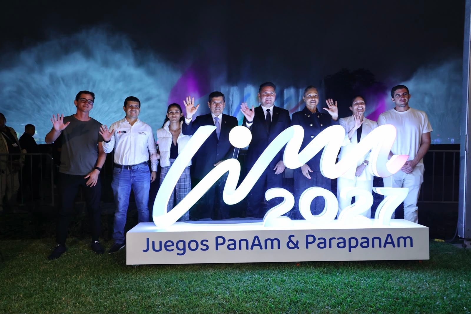 La marca oficial de Lima 2027 fue presentada durante una ceremonia realizada en el Circuito Mágico del Agua, en Lima.