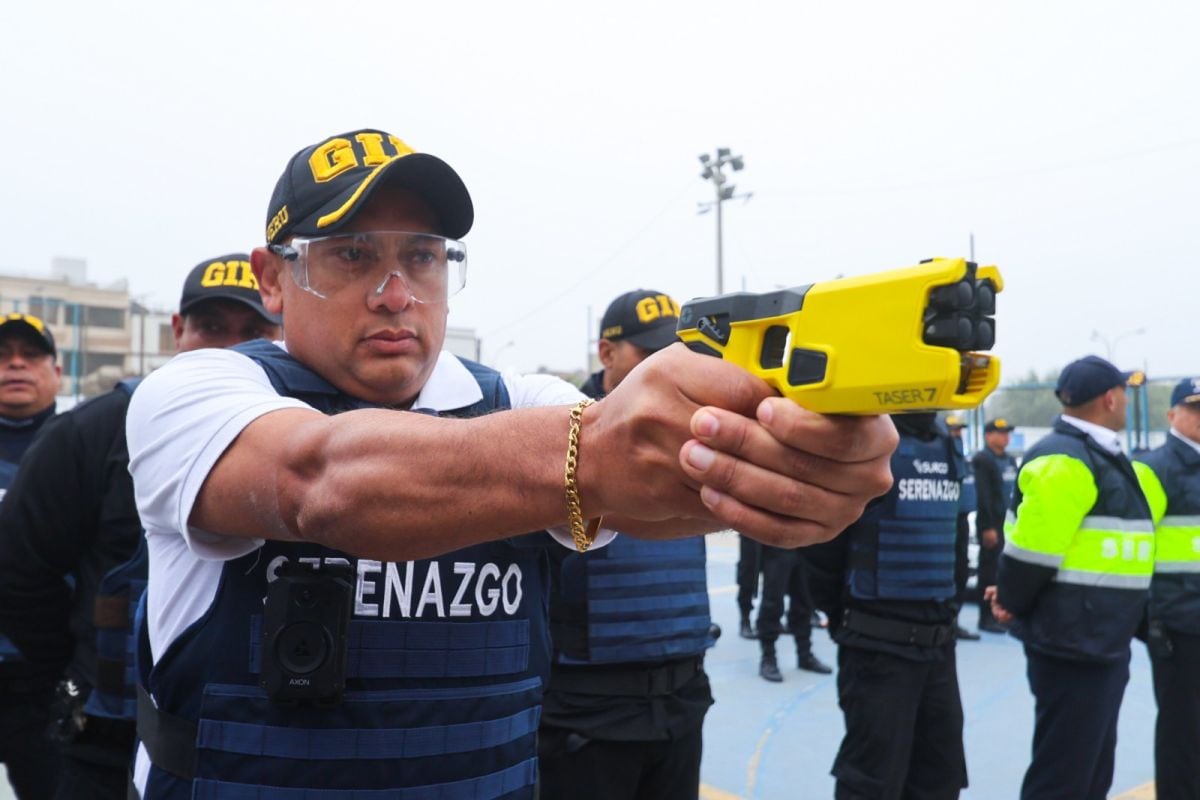 Serenos podrían usar armas de electrochoque para enfrentar la delincuencia. (Foto: Municipalidad de Surco)