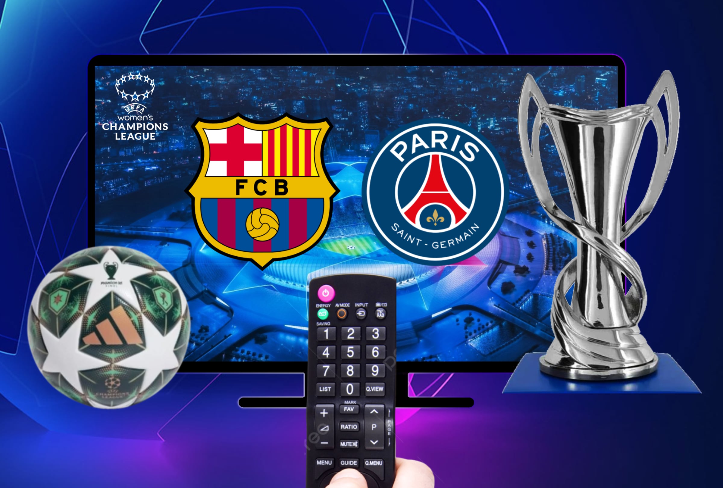 BARCELONA, CATALUNYA (ESPAÑA), 01/10/2025.- Lista de horarios y canales de TV online para ver el partido entre FC Barcelona y PSG este miércoles 1 de octubre por la jornada 2 de la Fase Liga de la UEFA Champions League 2025 desde el Estadio Olímpico de Montjuic. Foto de Noé Yactayo para MAG