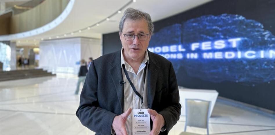 El científico francés Pascal Mayer, Premio Nobel 2022. Foto: EFE