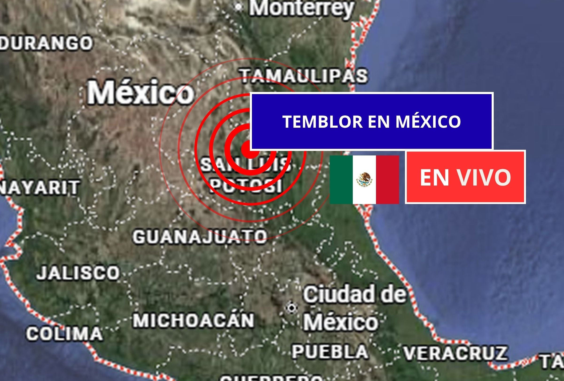 Sigue el reporte oficial del Servicio Sismológico Nacional (SSN) sobre los últimos temblores registrados en México hoy, lunes 17 de agosto de 2026. (Imagen creada con foto de Google Maps para Gestión Mix)