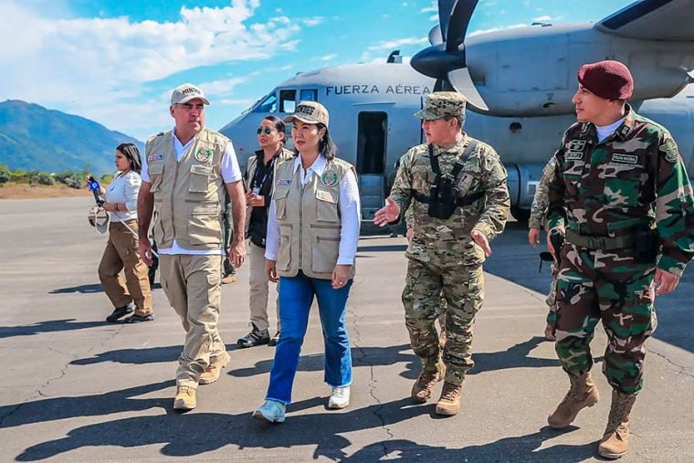 La presidenta se dirigió hacia la región Tumbes para supervisar los trabajos de limpieza y descolmatación, como parte de las acciones preventivas ante el Fenómeno de El Niño. Foto: El Peruano