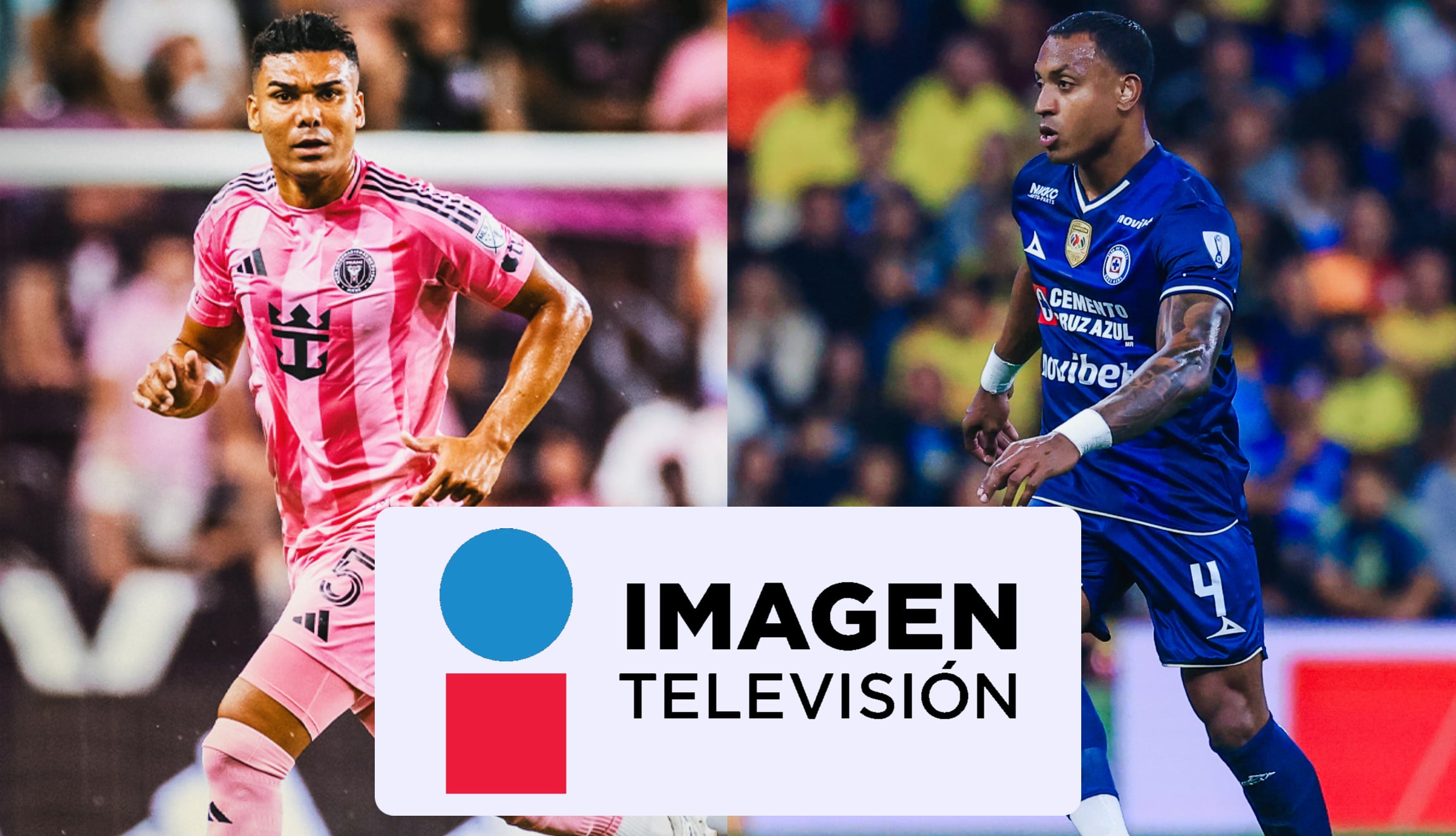 Mira la señal de Imagen TV en vivo para ver Inter Miami vs. Cruz Azul por la Campeones Cup 2026, este miércoles 16 de septiembre, desde el Nu Stadium de Miami. (Foto: @intermiamicf / @cruzazul / Composición Depor)
