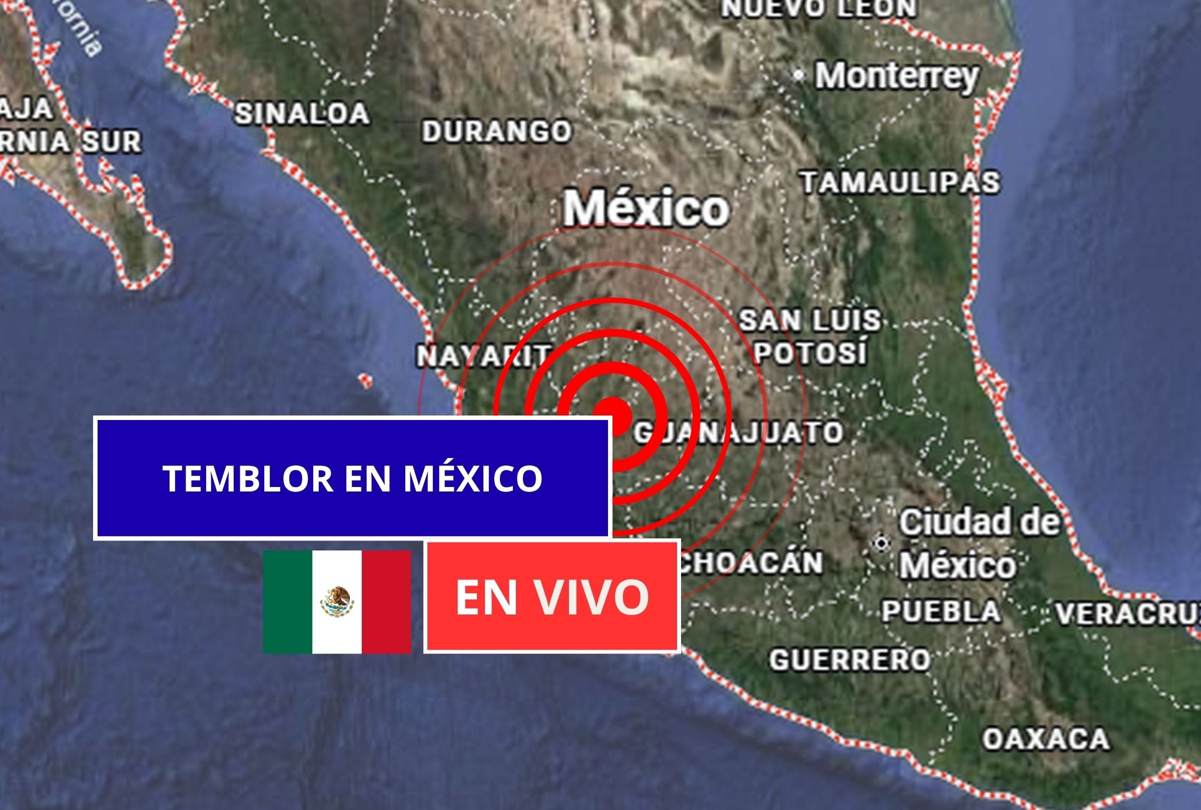 Sigue el reporte oficial del Servicio Sismológico Nacional (SSN) sobre los últimos temblores registrados en México hoy, sábado 09 de mayo de 2026. (Imagen creada con foto de Google Maps para Gestión Mix)
