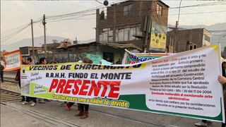 Carretera Central: Chaclacayo protesta por nuevo trazo de autopista Ramiro Prialé