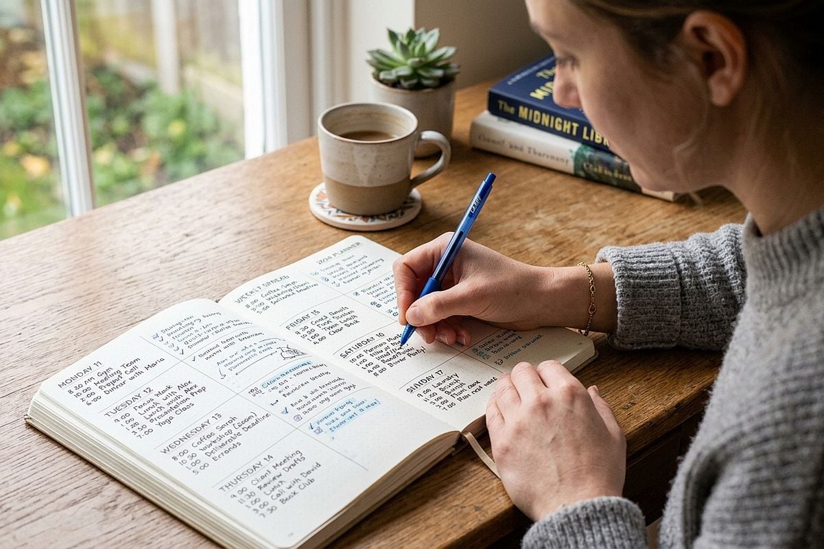 Las personas que usan calendarios de papel retienen más información que las que usan el móvil. (Crédito: Imagen referencial creada por Gestión MIX usando la IA de Gemini)