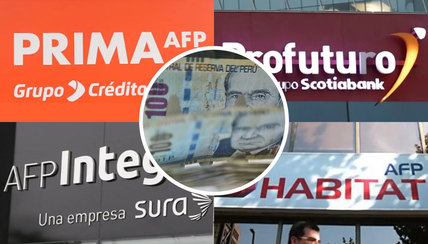 Cuatro AFP compiten en el sistema privado de pensiones. Composición EC: Andina