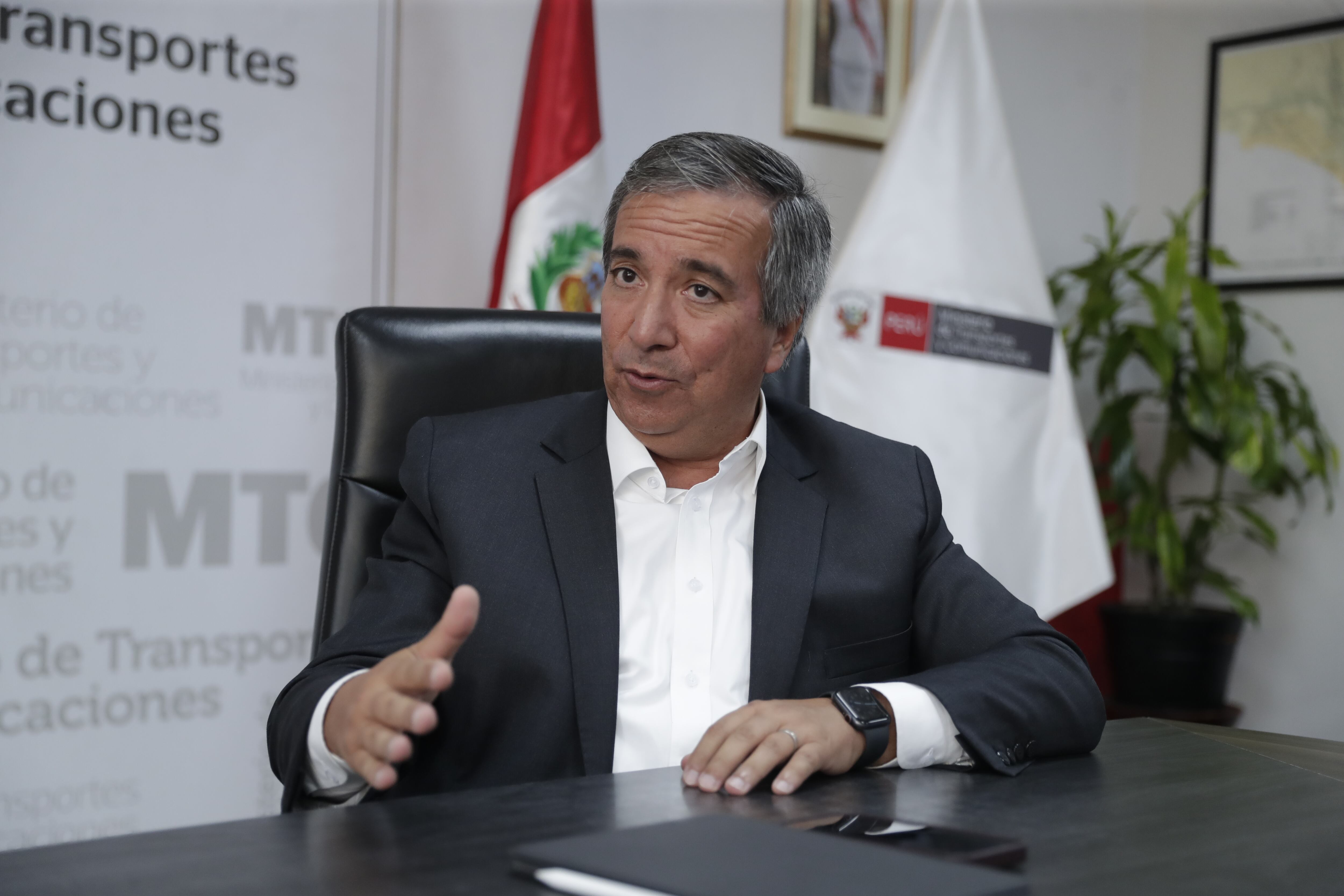 Raúl Pérez-Reyes, ministro de Transportes y Comunicaciones. (Foto: Hugo Pérez)