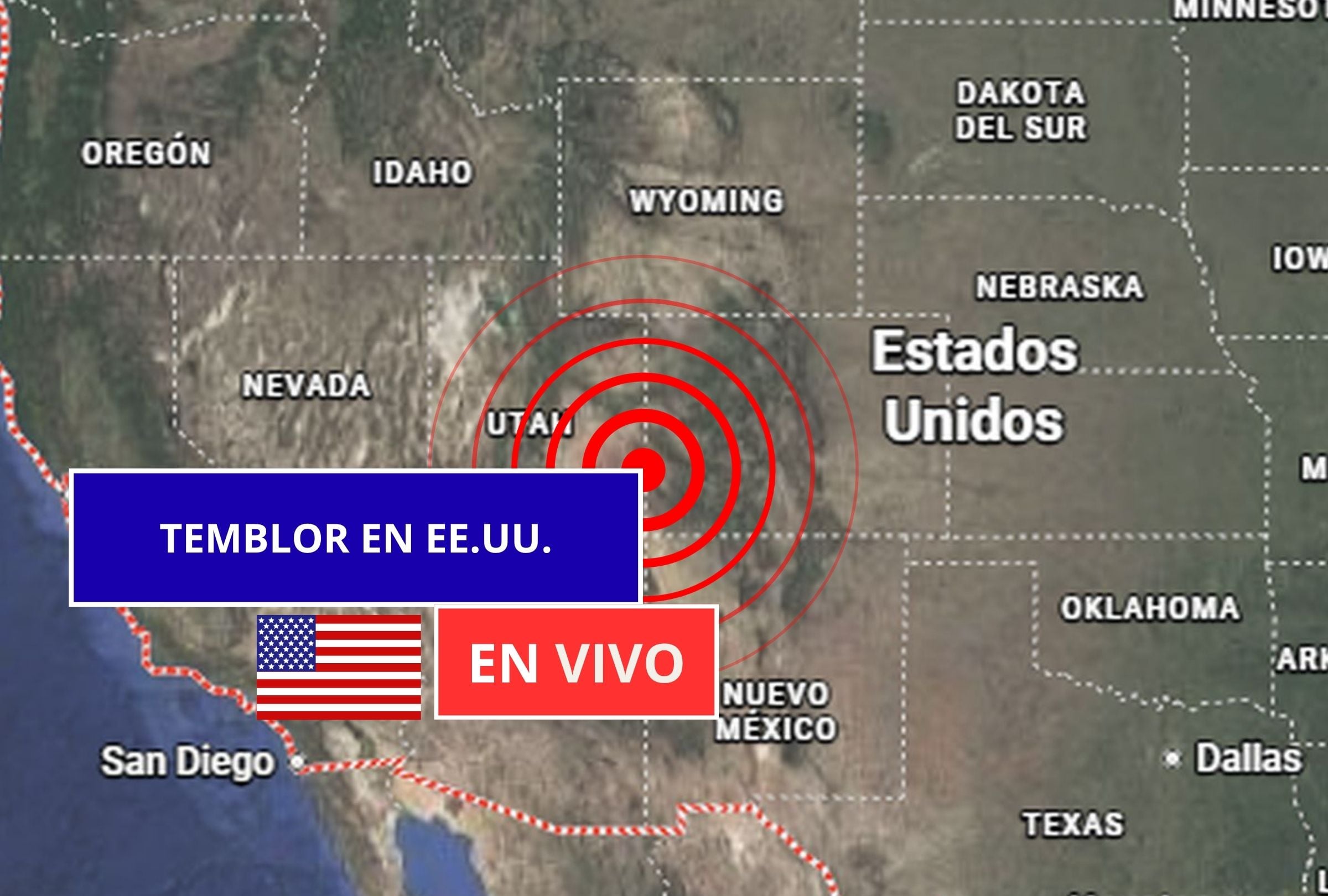Sigue el reporte oficial del Servicio Geológico de Estados Unidos (USGS, por sus siglas en inglés) sobre los últimos temblores registrados en EE.UU. hoy, 19 de julio de 2026. (Imagen creada con foto de Google Maps para Gestión Mix)