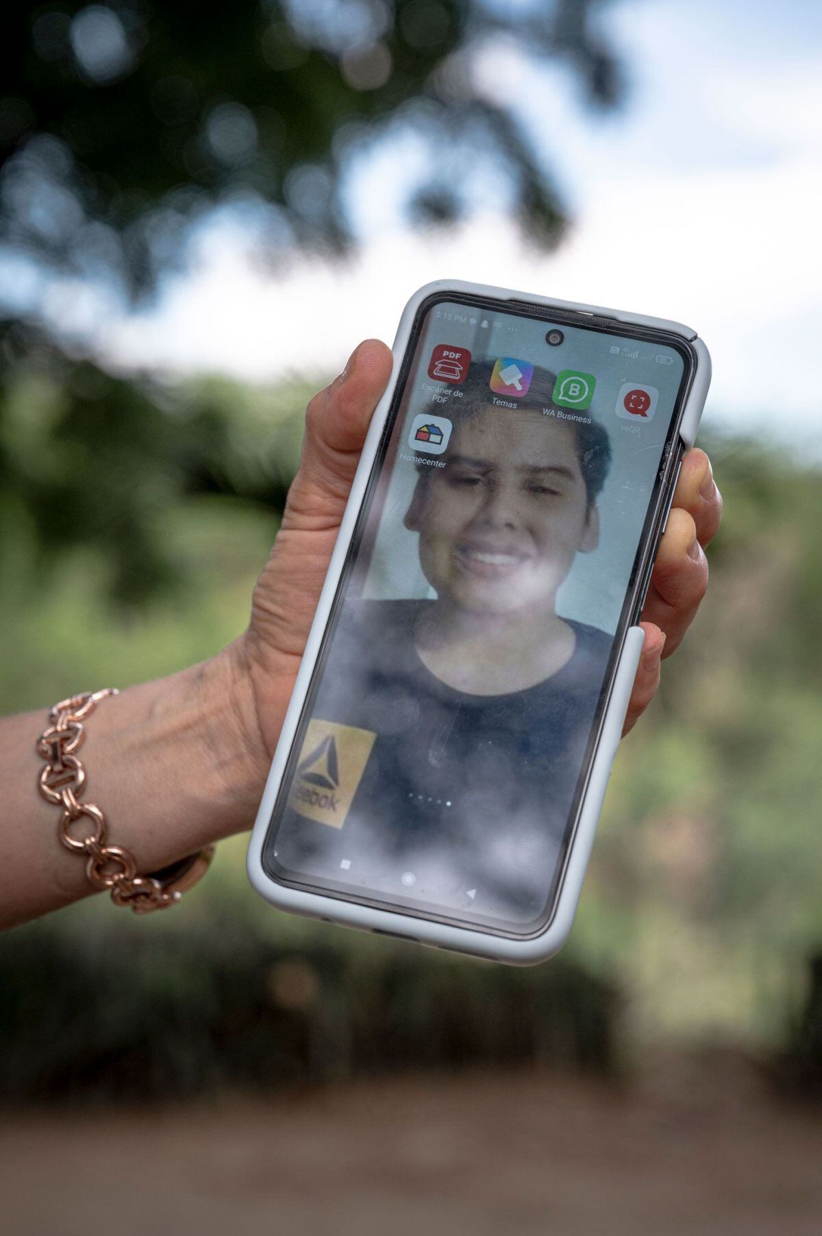 Cristhian cuando tenía 15 años.