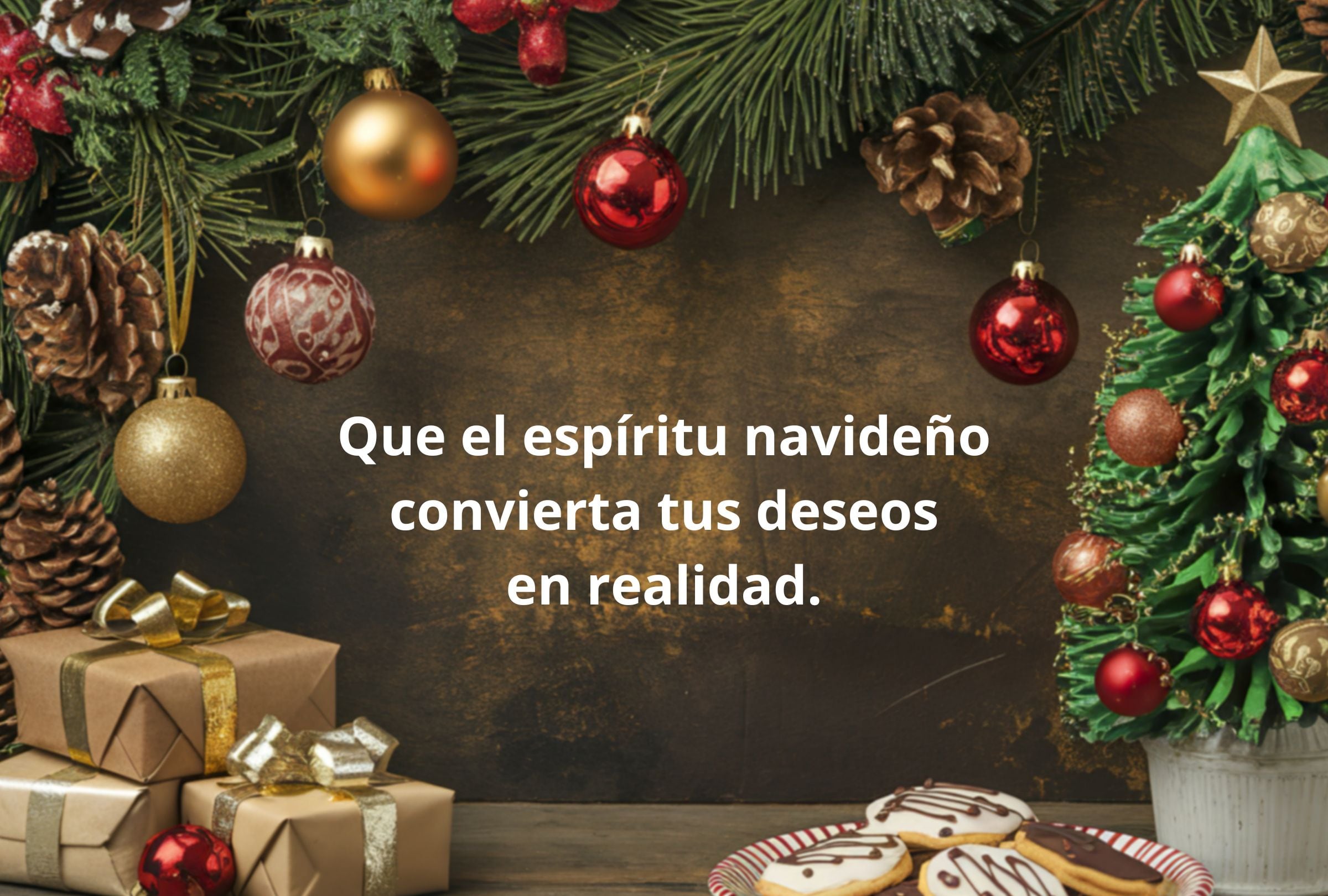 Que el espíritu navideño convierta tus deseos en realidad. (Foto: Composición Gestión Mix)